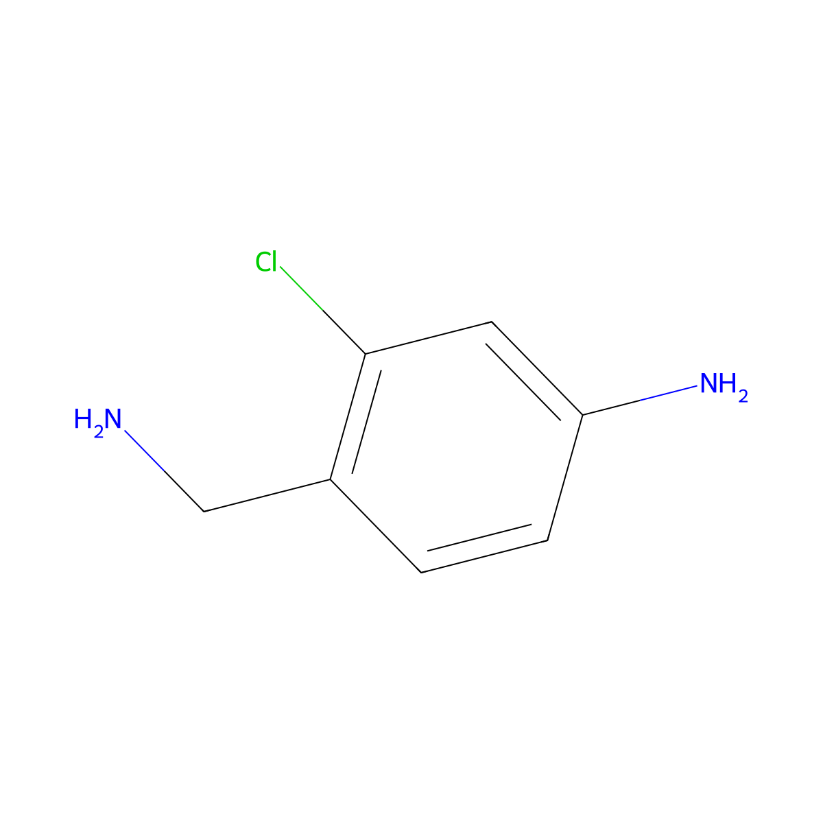 4-(Aminomethyl)-3-chloroaniline molecular structure, CAS 400721-75-7