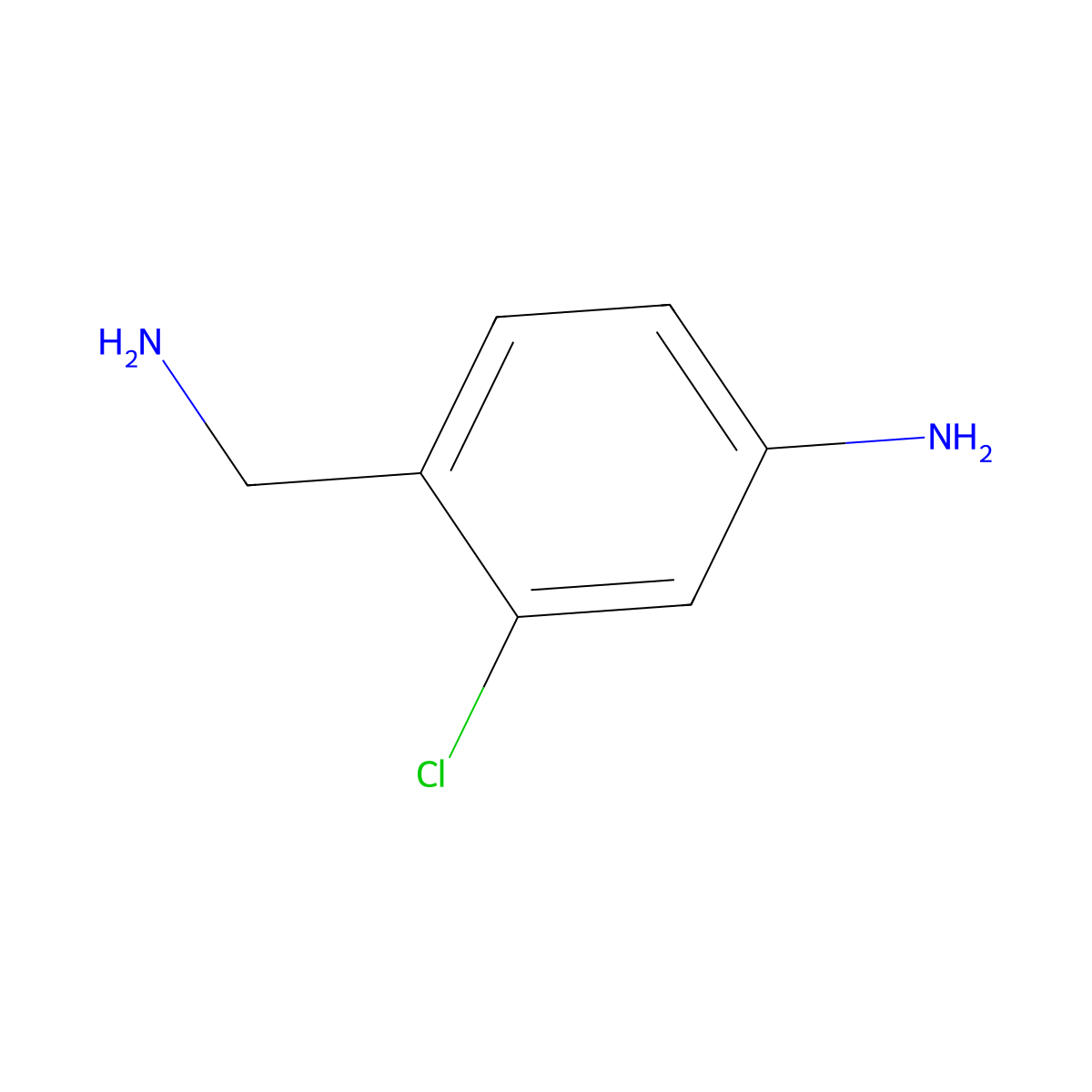 4-(Aminomethyl)-3-chloroaniline molecular structure, CAS 400721-75-7