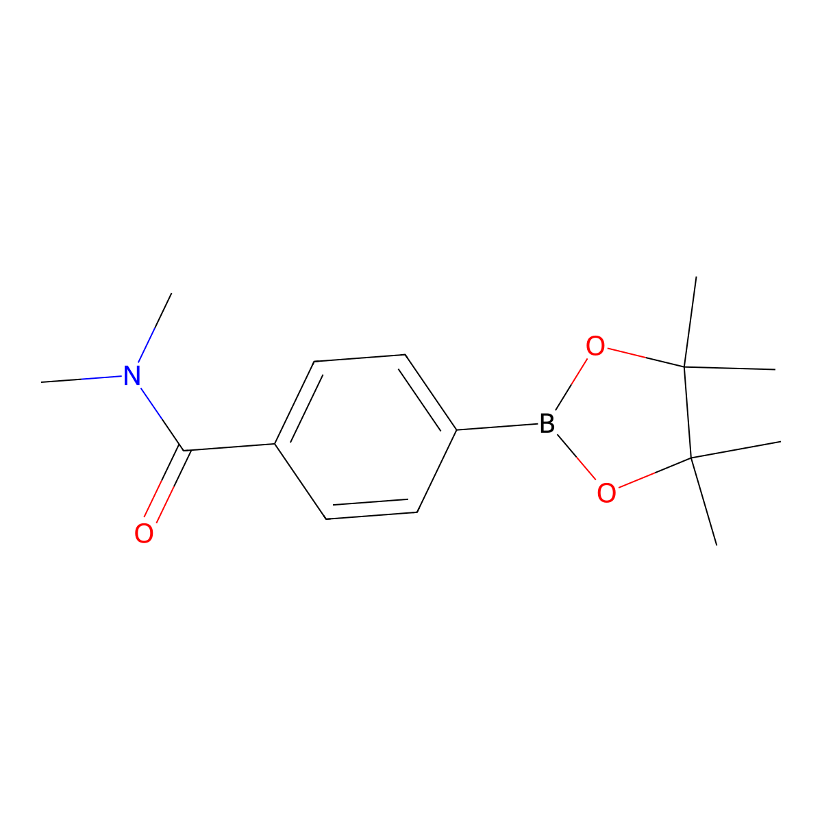 N,N-dimethyl-4-(4,4,5,5-tetramethyl-1,3,2-dioxaborolan-2-yl)benzamide molecular structure, CAS 400727-57-3