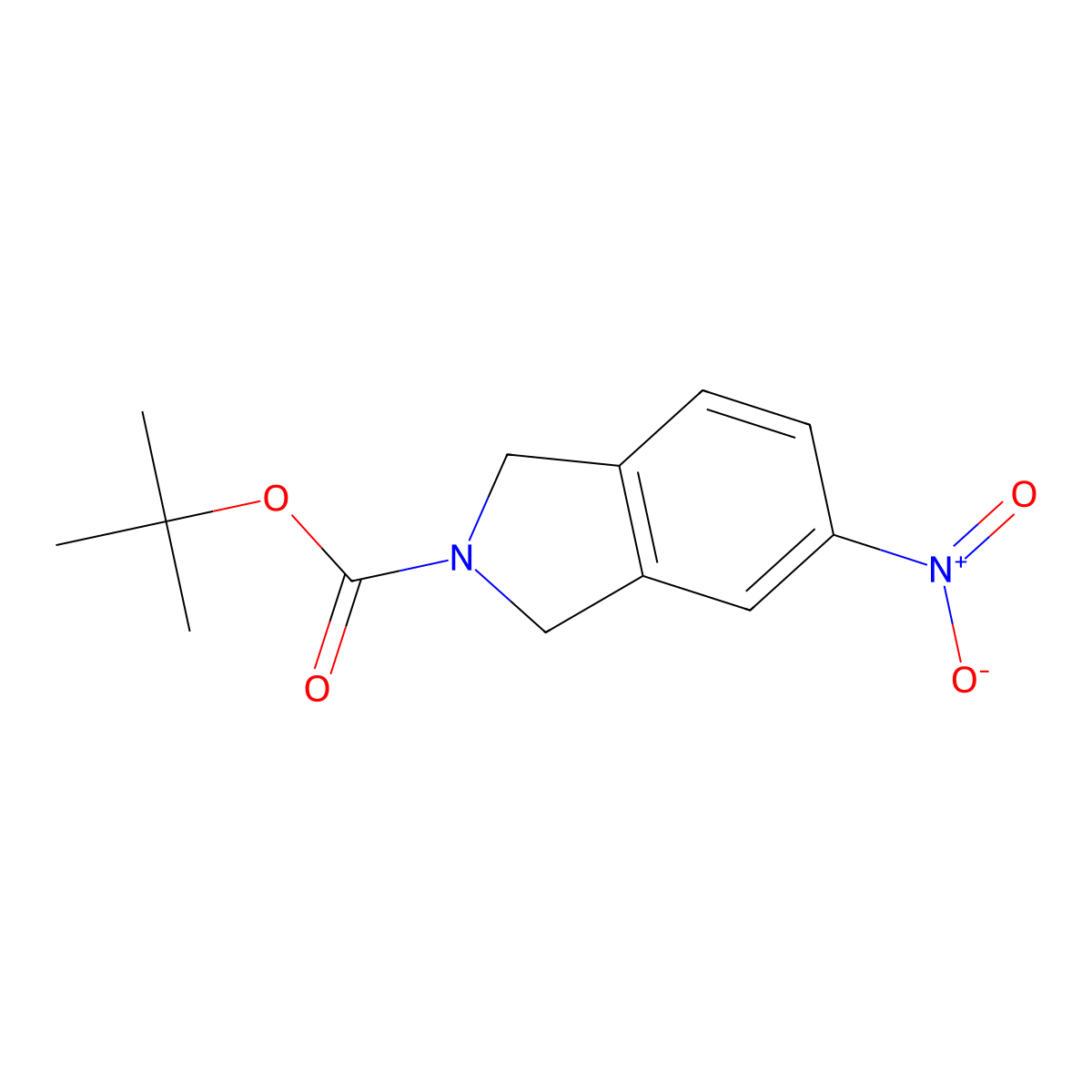 tert-butyl 5-nitro-2,3-dihydro-1H-isoindole-2-carboxylate molecular structure, CAS 400727-63-1