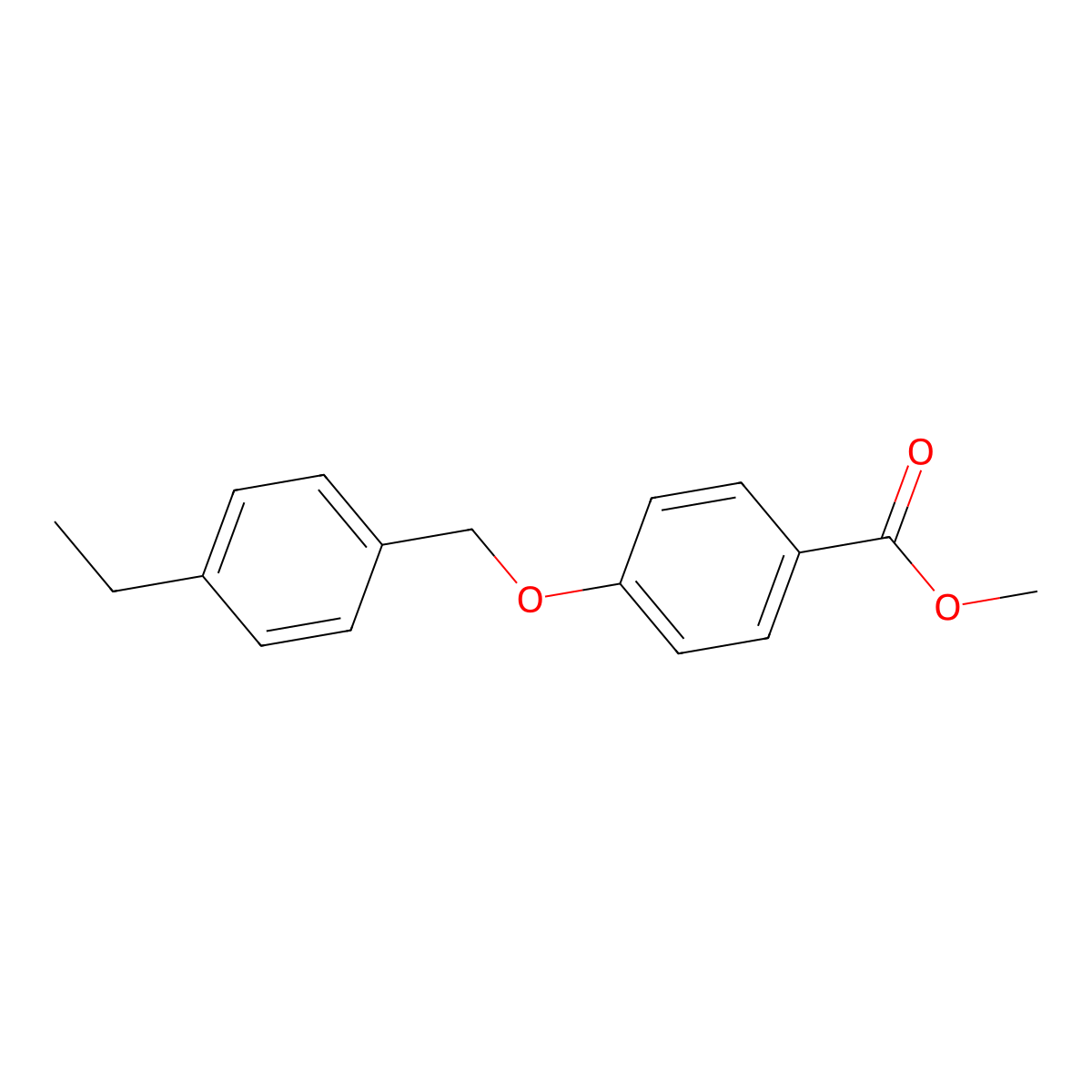 Methyl 4-[(4-ethylphenyl)methoxy]benzoate molecular structure, CAS 400736-66-5