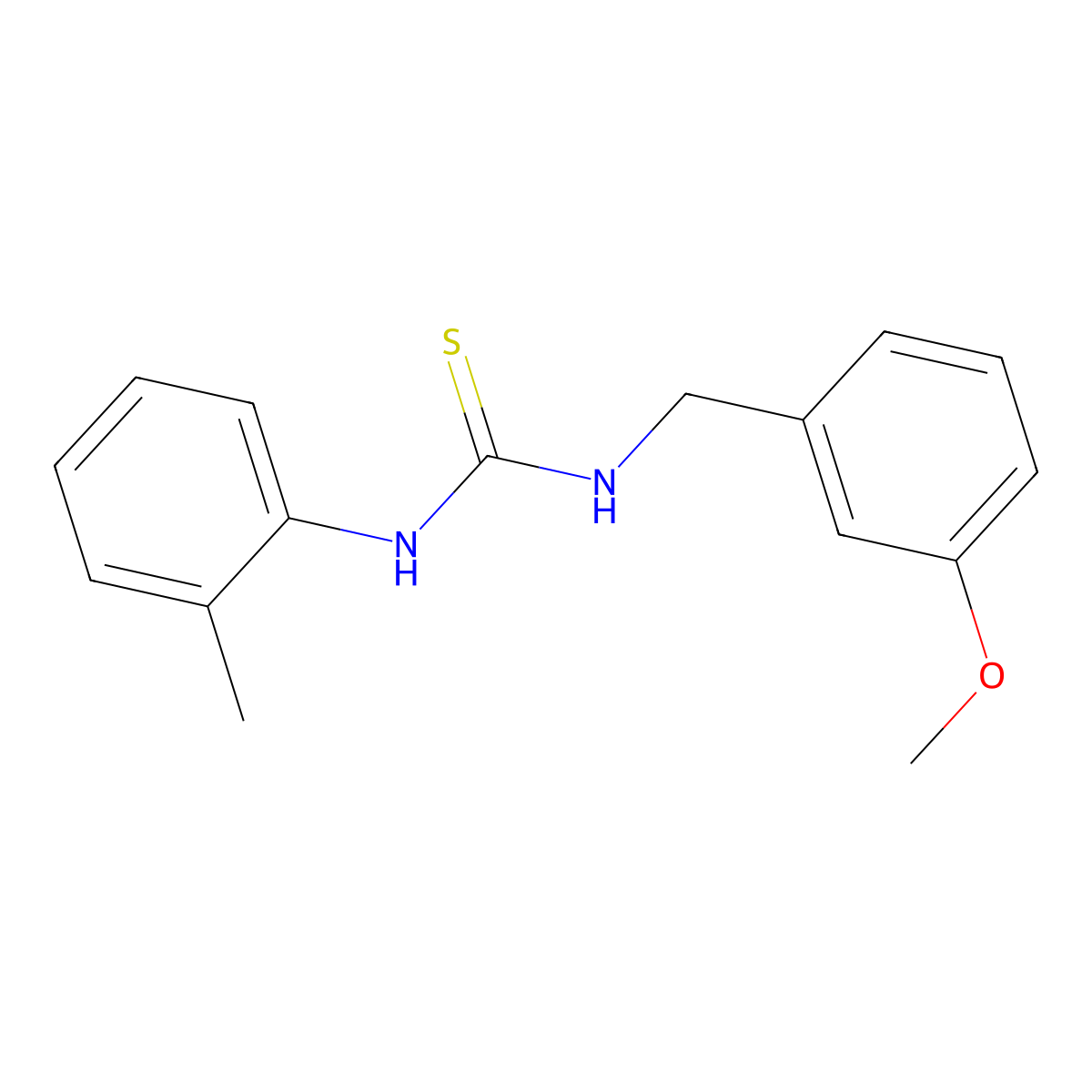 1-[(3-Methoxyphenyl)methyl]-3-(2-methylphenyl)thiourea molecular structure, CAS 400736-79-0