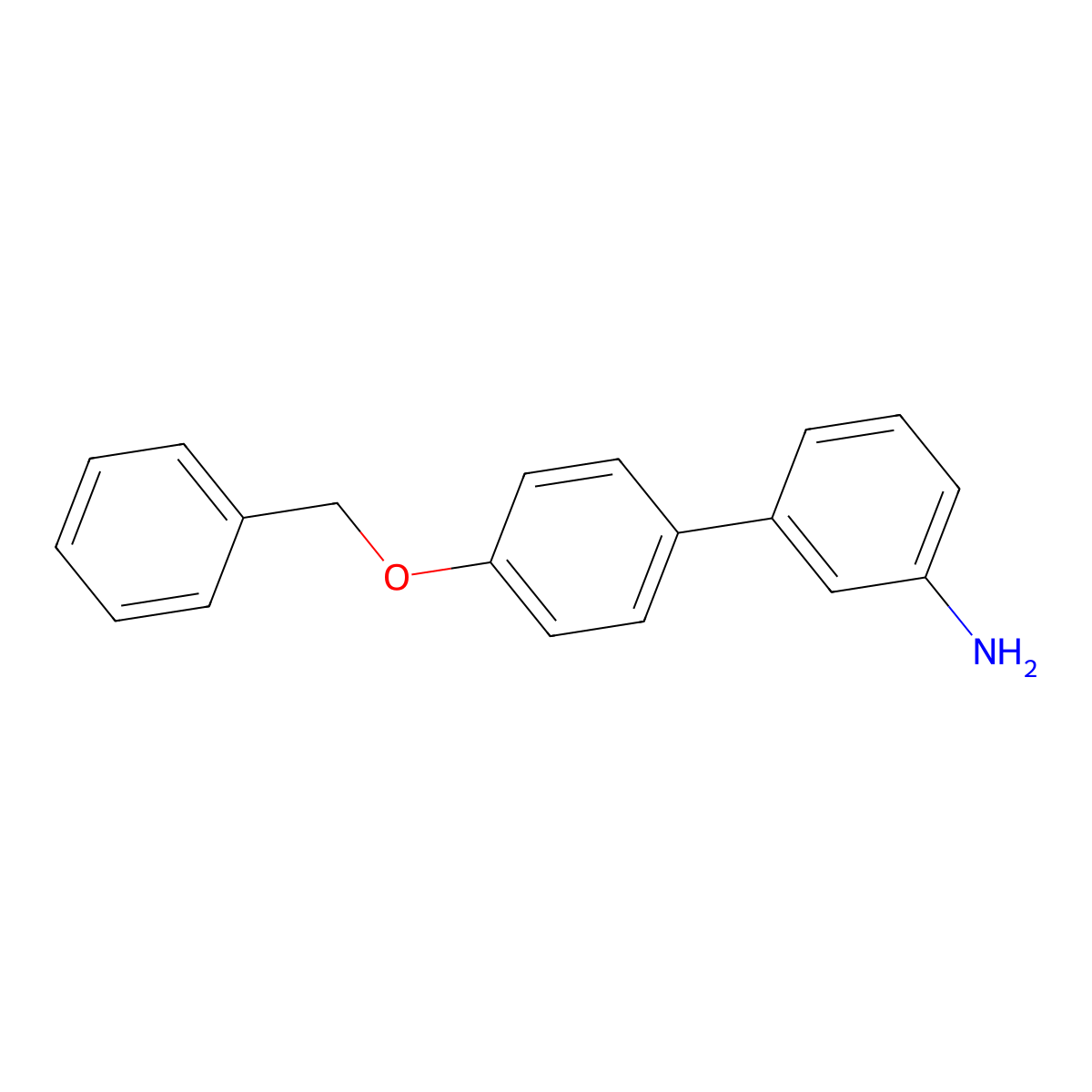 3-[4-(Benzyloxy)phenyl]aniline molecular structure, CAS 400744-34-5