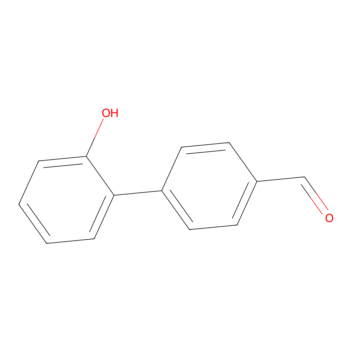 2-(4-Formylphenyl)phenol molecular structure, CAS 400744-38-9