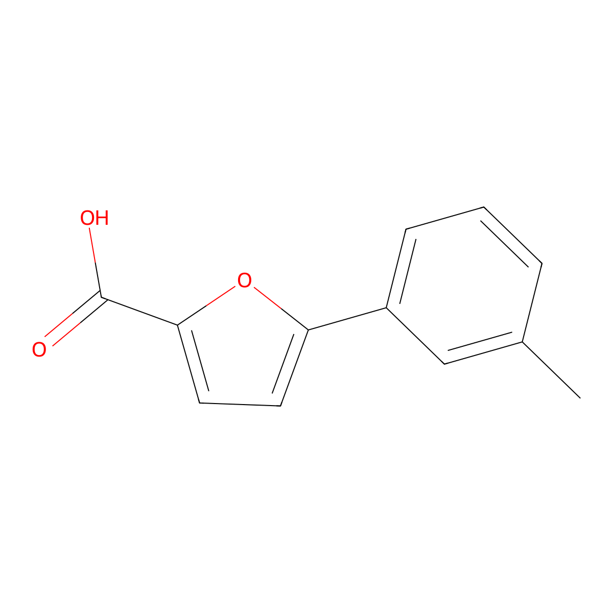 5-(3-Methylphenyl)-2-furoic acid molecular structure, CAS 400744-57-2