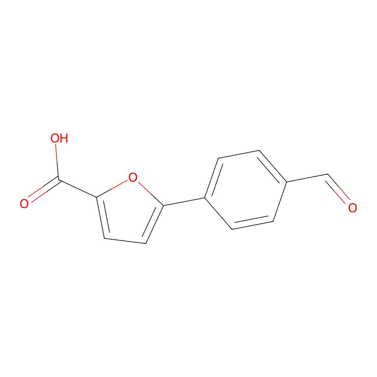 5-(4-Formylphenyl)furan-2-carboxylic acid molecular structure, CAS 400744-65-2