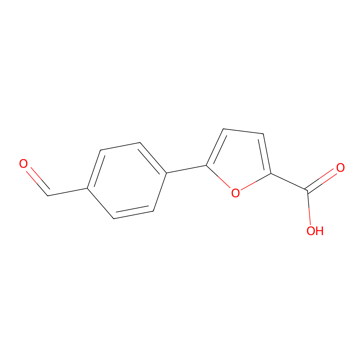 5-(4-Formylphenyl)furan-2-carboxylic acid molecular structure, CAS 400744-65-2