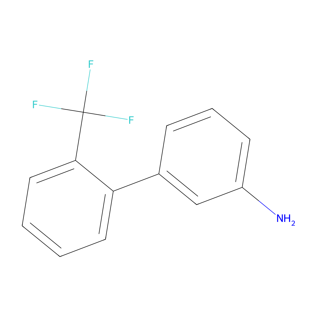 2'-Trifluoromethyl-biphenyl-3-ylamine molecular structure, CAS 400744-68-5
