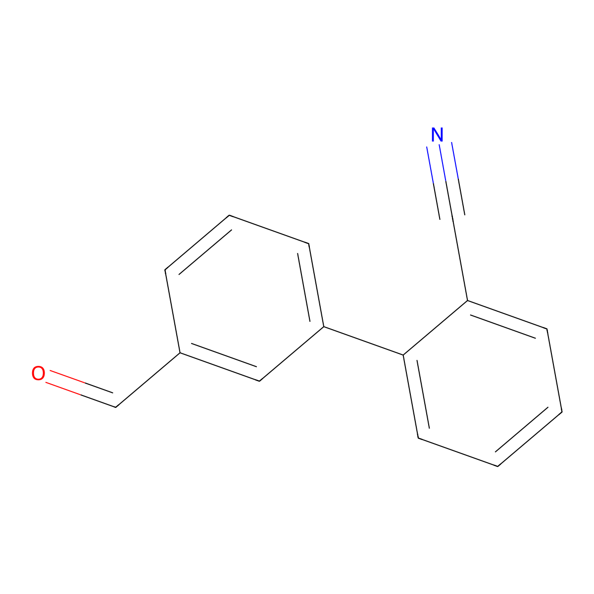 3'-Formyl-[1,1'-biphenyl]-2-carbonitrile molecular structure, CAS 400744-71-0