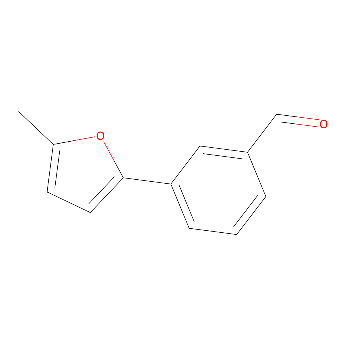 3-(5-Methyl-2-furyl)benzaldehyde molecular structure, CAS 400745-03-1