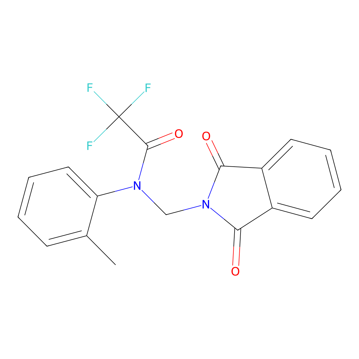 N-[(1,3-Dihydro-1,3-dioxo-2H-isoindol-2-yl)methyl]-2,2,2-trifluoro-N-(2-methylphenyl)acetamide molecular structure, CAS 400745-05-3
