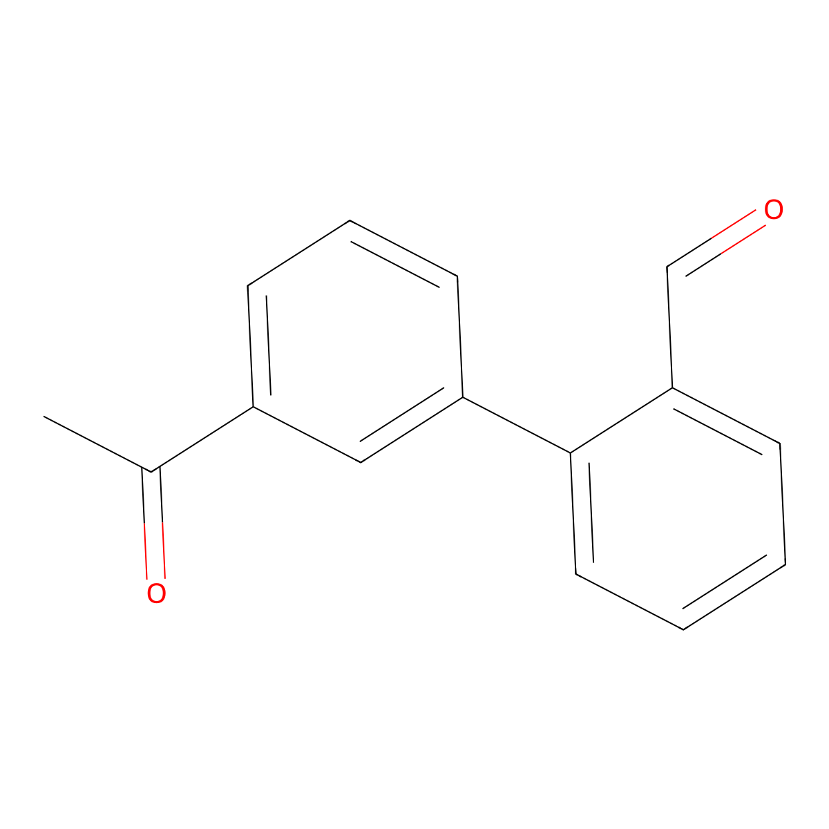 3'-Acetyl-biphenyl-2-carbaldehyde molecular structure, CAS 400745-14-4