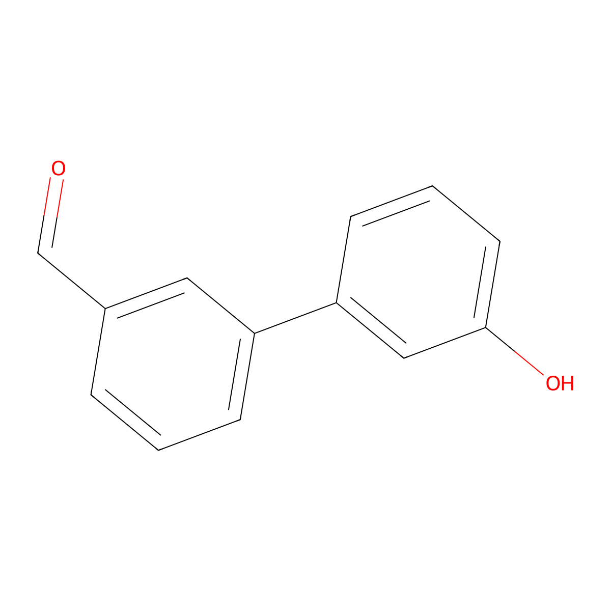 3'-Hydroxy-biphenyl-3-carbaldehyde molecular structure, CAS 400745-17-7