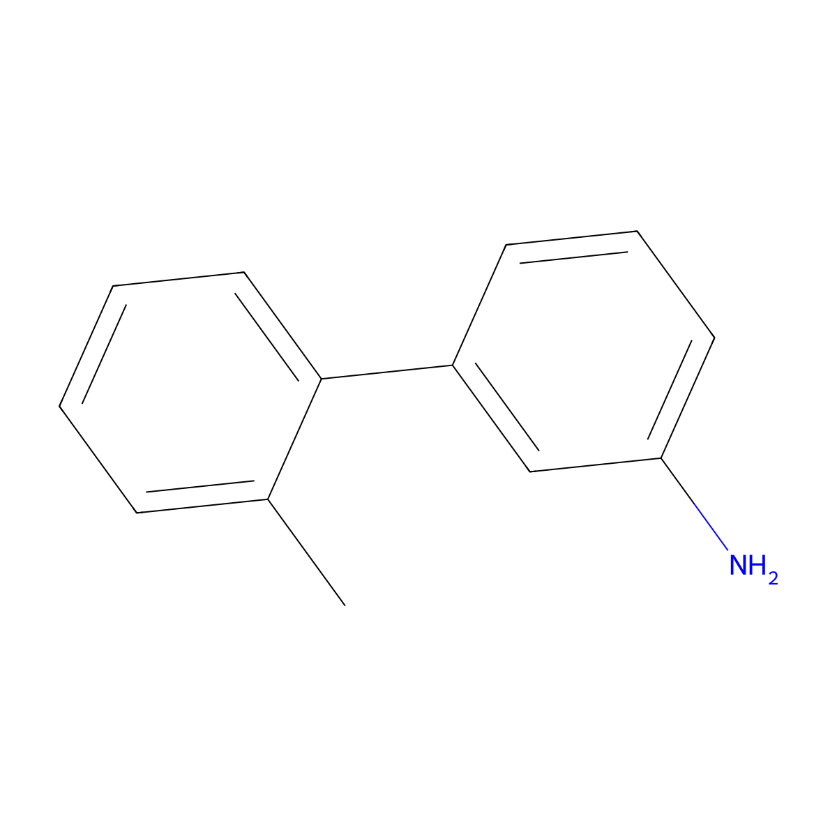 3-Amino-2'-methylbiphenyl molecular structure, CAS 400745-54-2