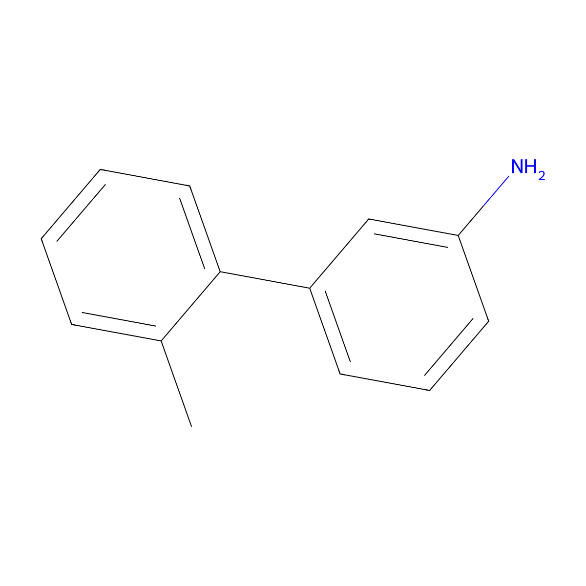 3-Amino-2'-methylbiphenyl molecular structure, CAS 400745-54-2