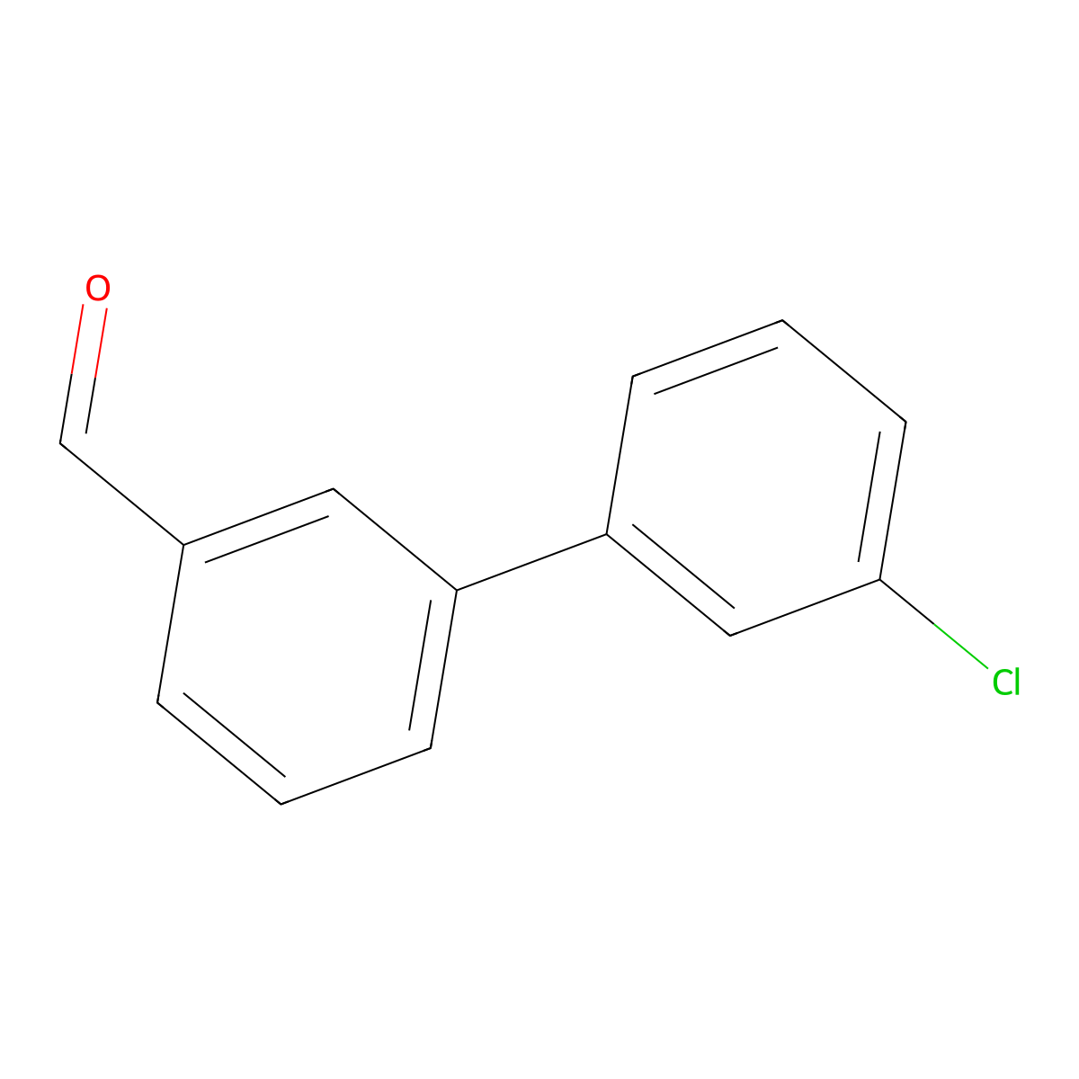 3-(3-Chlorophenyl)benzaldehyde molecular structure, CAS 400745-60-0