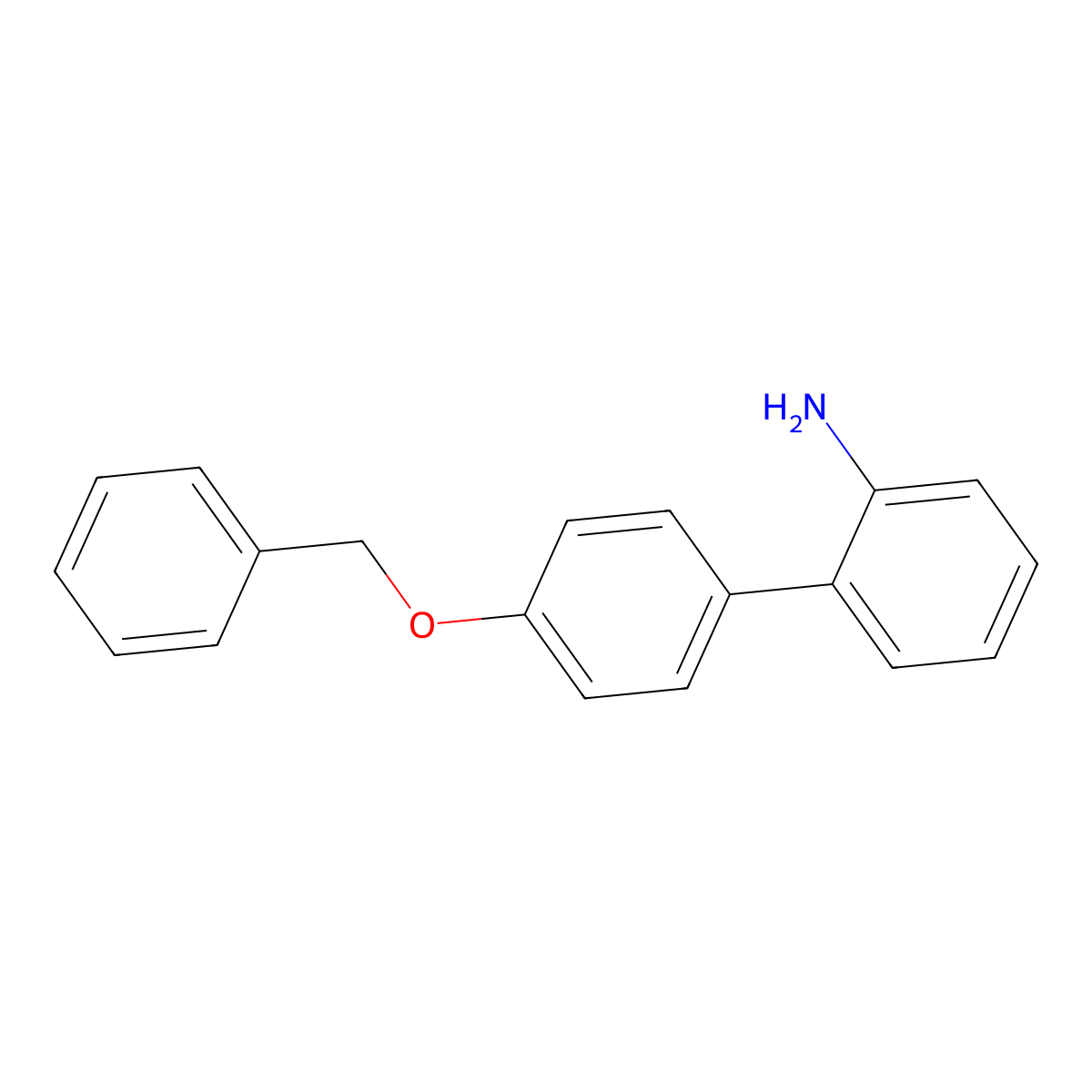 4'-(Benzyloxy)-[1,1'-biphenyl]-2-amine molecular structure, CAS 400746-75-0