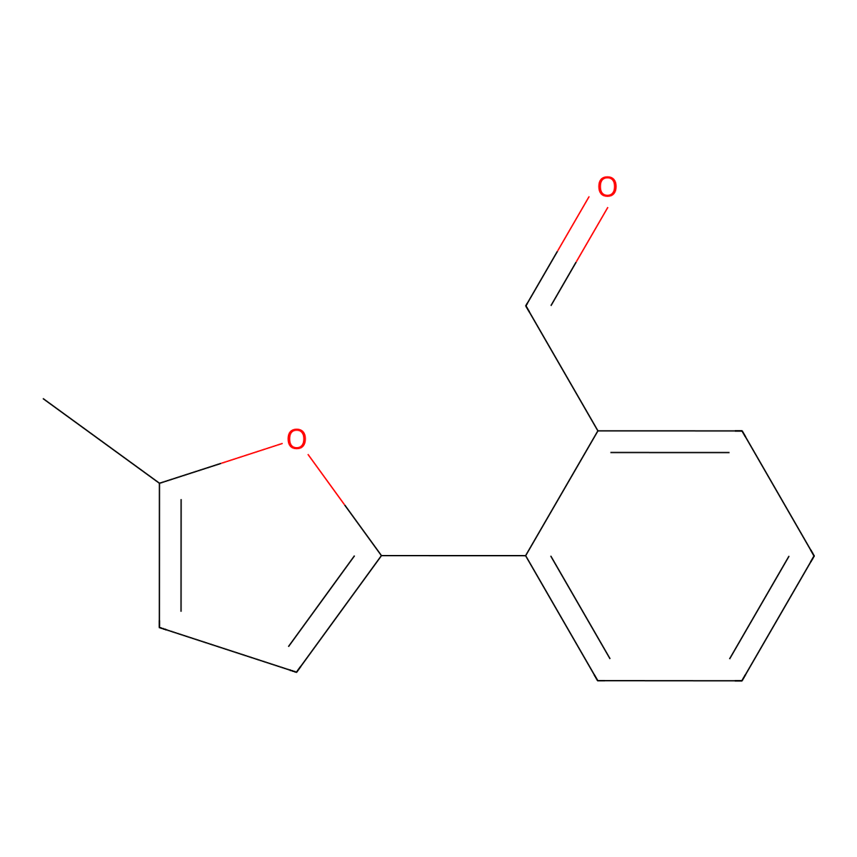 2-(5-Methyl-2-Furyl)benzaldehyde molecular structure, CAS 400746-82-9