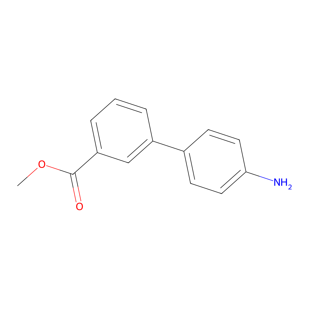 4'-Aminobiphenyl-3-carboxylic acid methyl ester molecular structure, CAS 400747-22-0