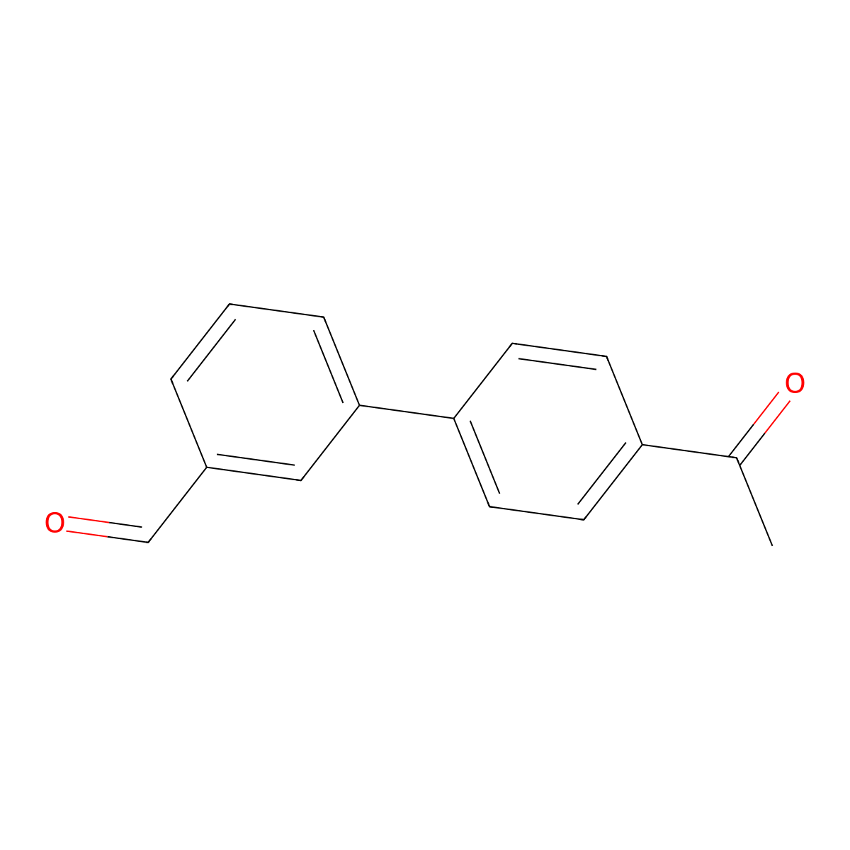 3-(4-Acetylphenyl)benzaldehyde molecular structure, CAS 400747-38-8
