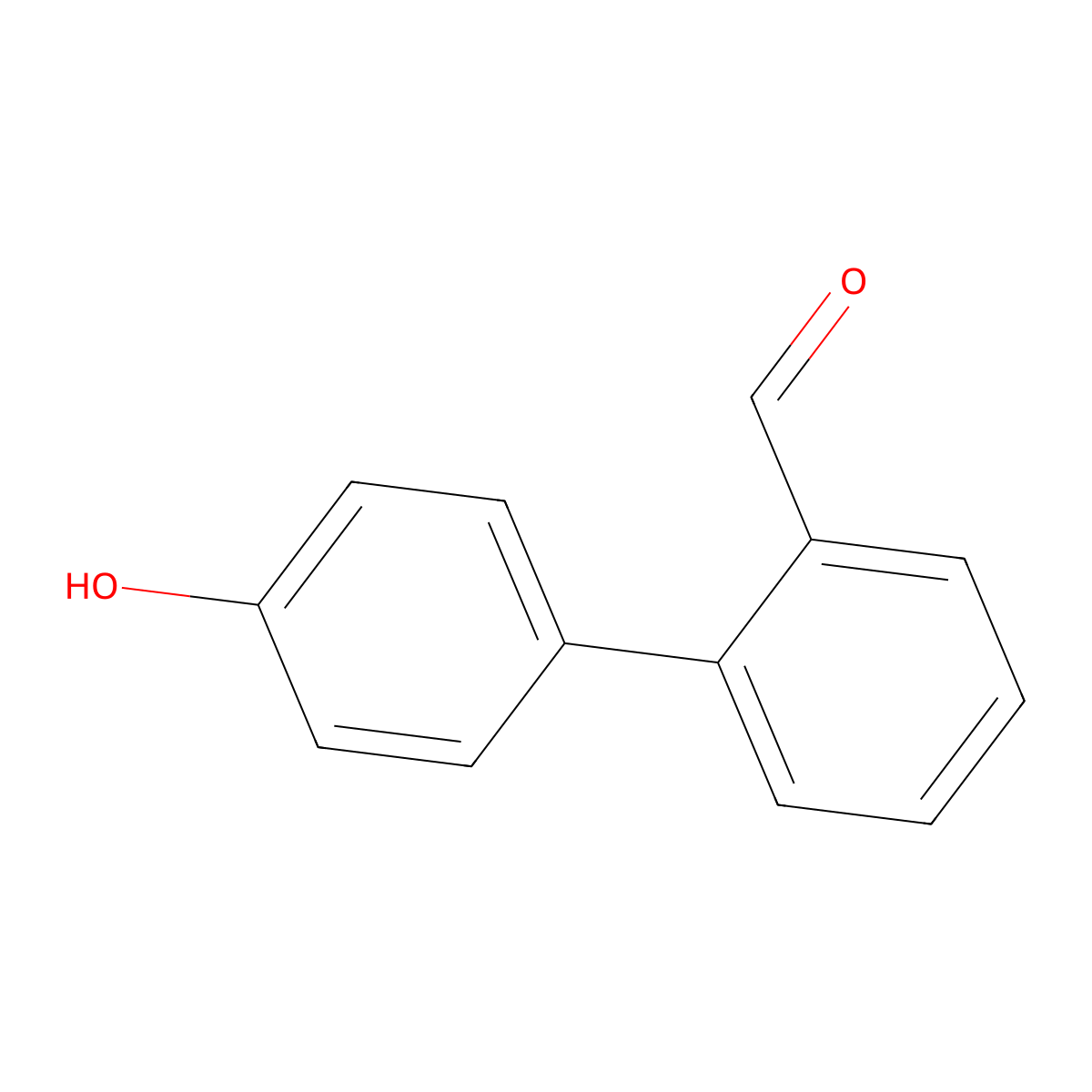 4'-Hydroxy-biphenyl-2-carbaldehyde molecular structure, CAS 400747-55-9