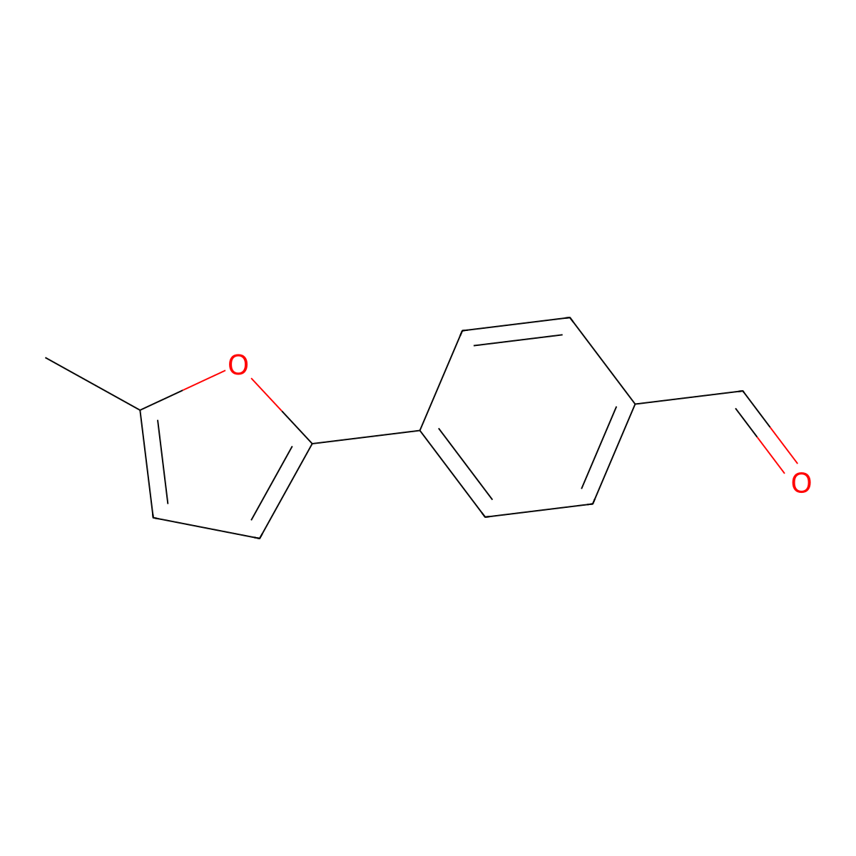 4-(5-Methyl-2-furyl)benzaldehyde molecular structure, CAS 400748-10-9