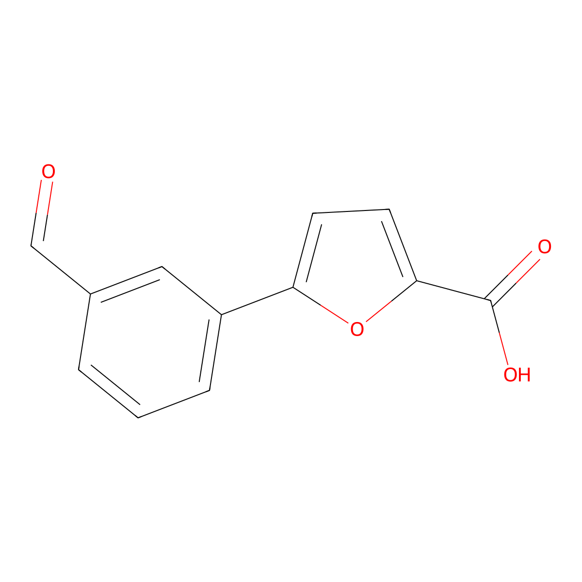 5-(3-Formylphenyl)furan-2-carboxylic acid molecular structure, CAS 400748-81-4