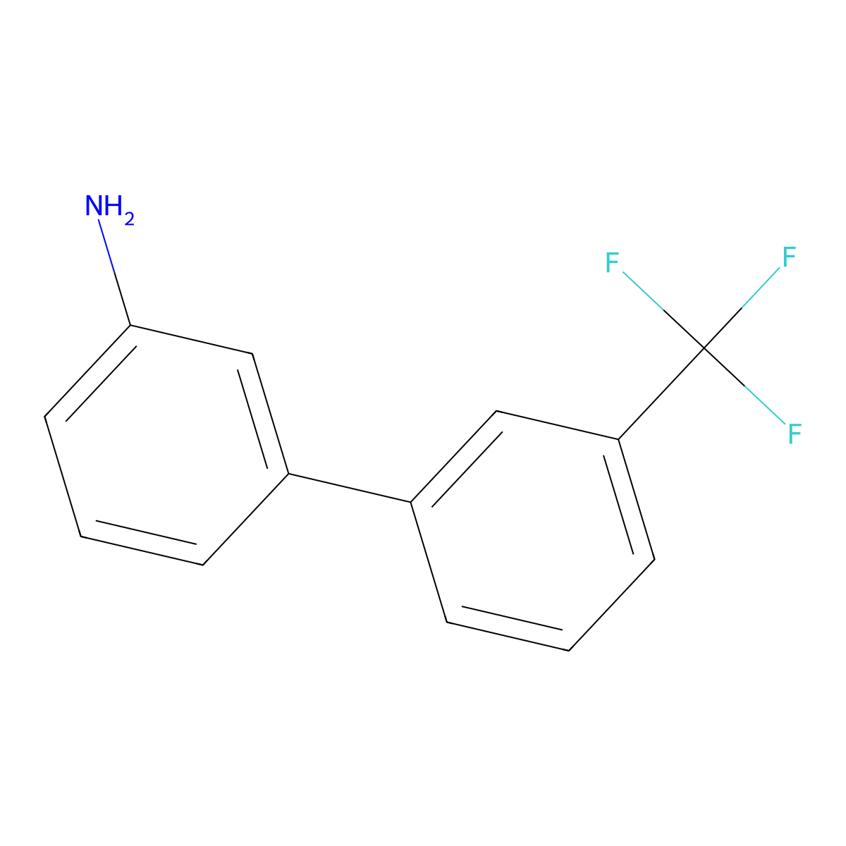 3'-(Trifluoromethyl)-[1,1'-biphenyl]-3-amine molecular structure, CAS 400749-02-2