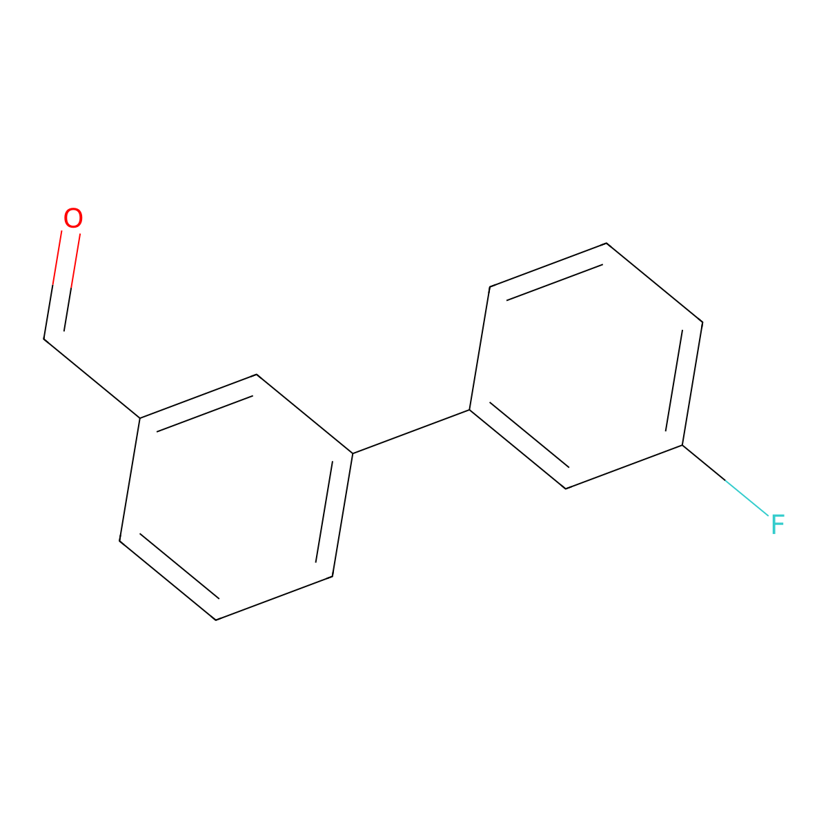 3-(3-Fluorophenyl)benzaldehyde molecular structure, CAS 400750-09-6