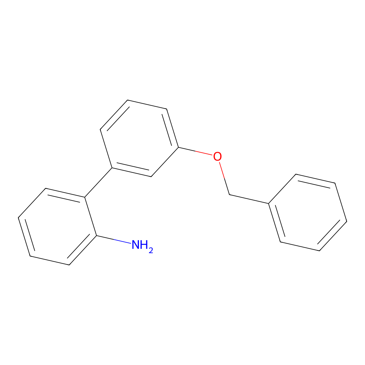 3'-Benzyloxy-biphenyl-2-ylamine molecular structure, CAS 400750-35-8
