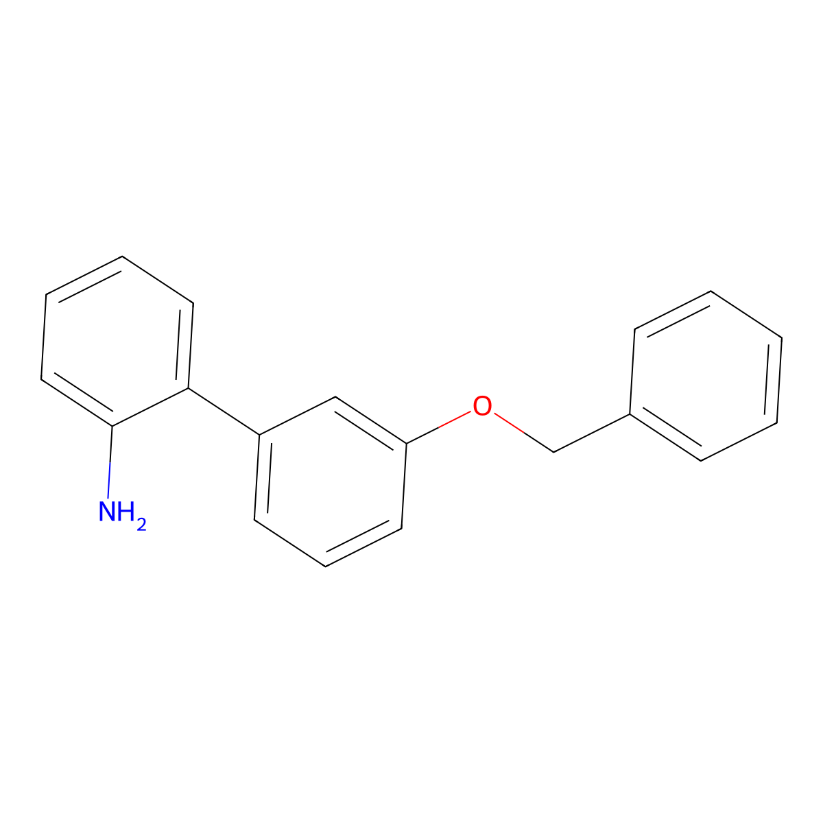 3'-Benzyloxy-biphenyl-2-ylamine molecular structure, CAS 400750-35-8