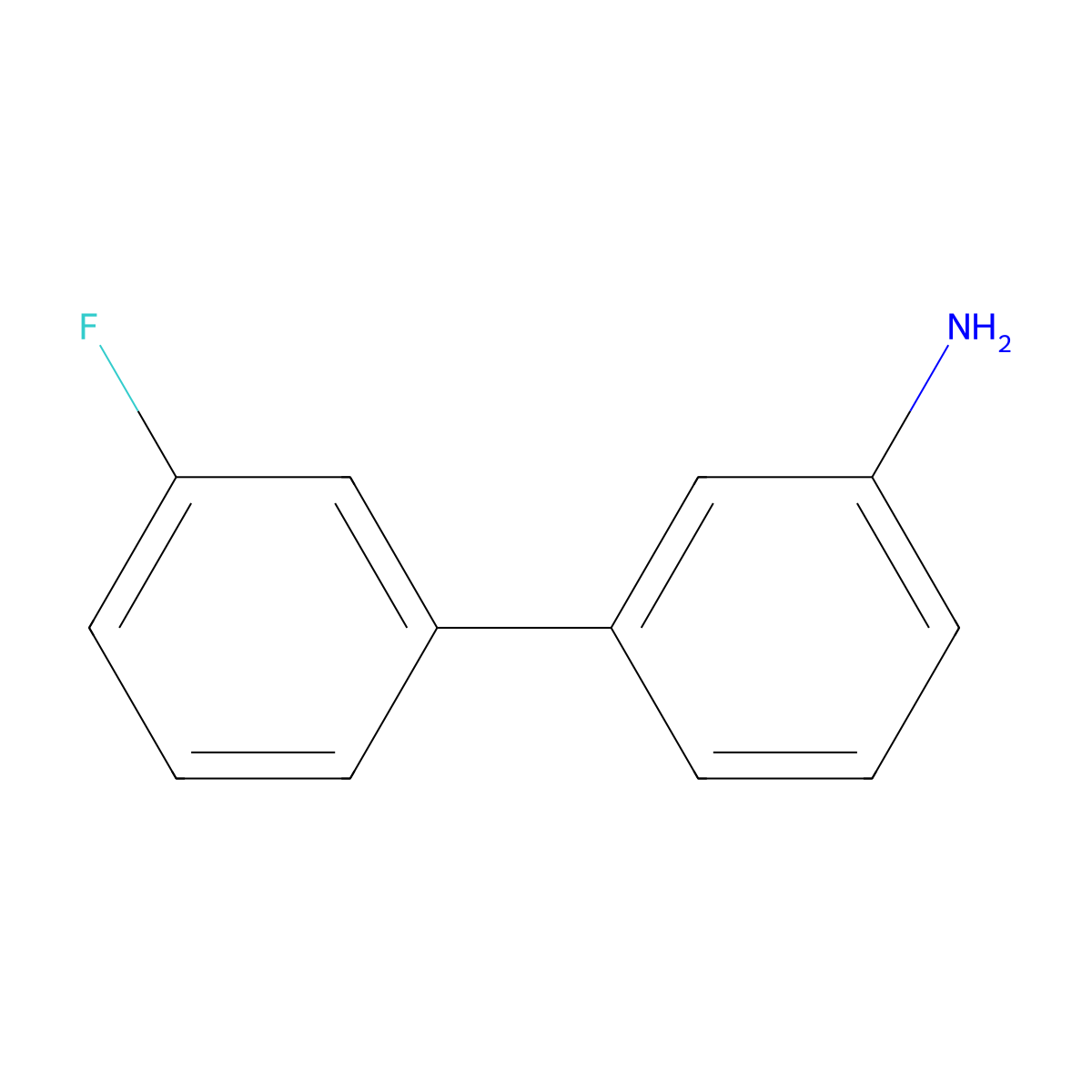 3'-Fluorobiphenyl-3-ylamine molecular structure, CAS 400751-05-5