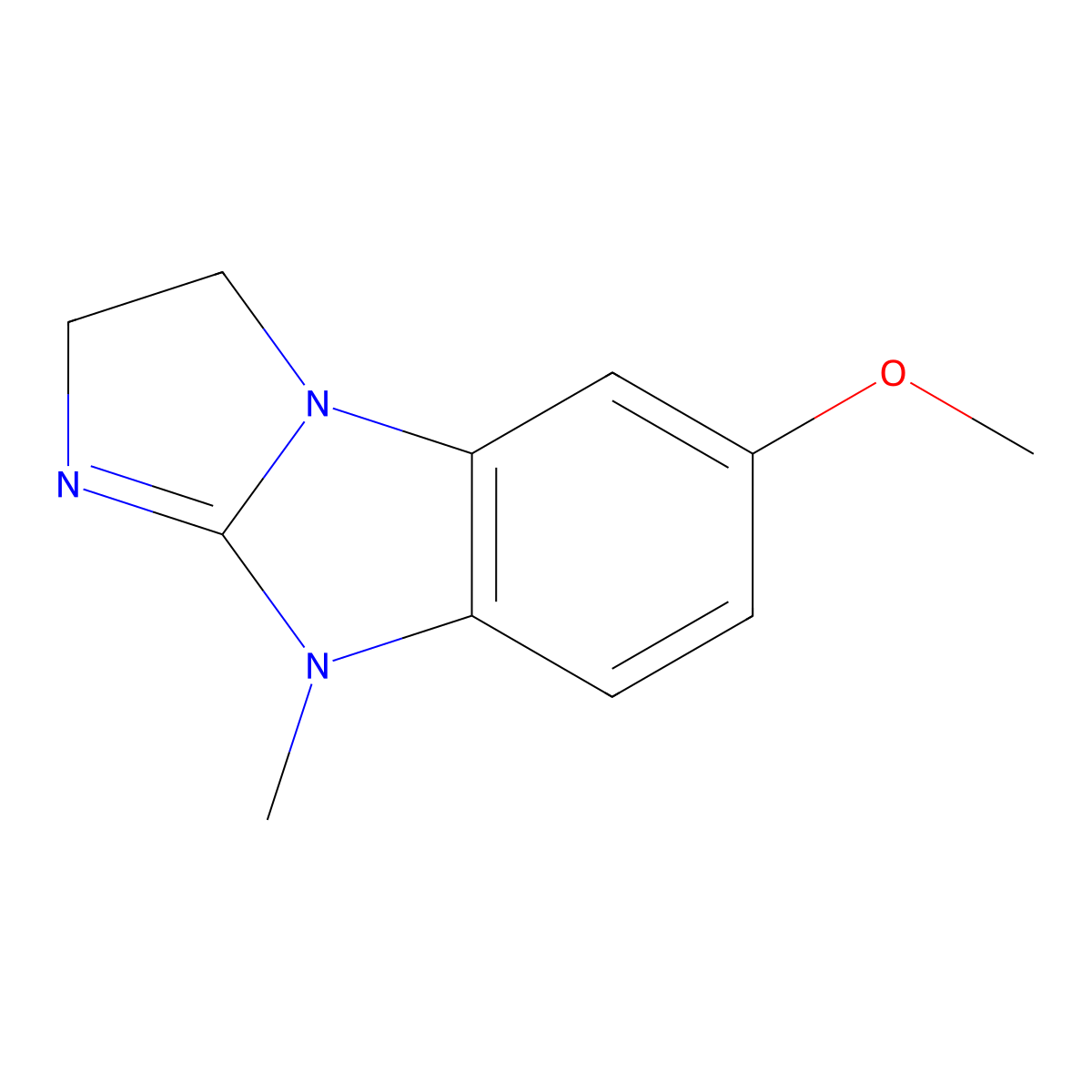 6-methoxy-9-methyl-2,9-dihydro-3H-imidazo[1,2-a]benzimidazole molecular structure, CAS 400752-93-4