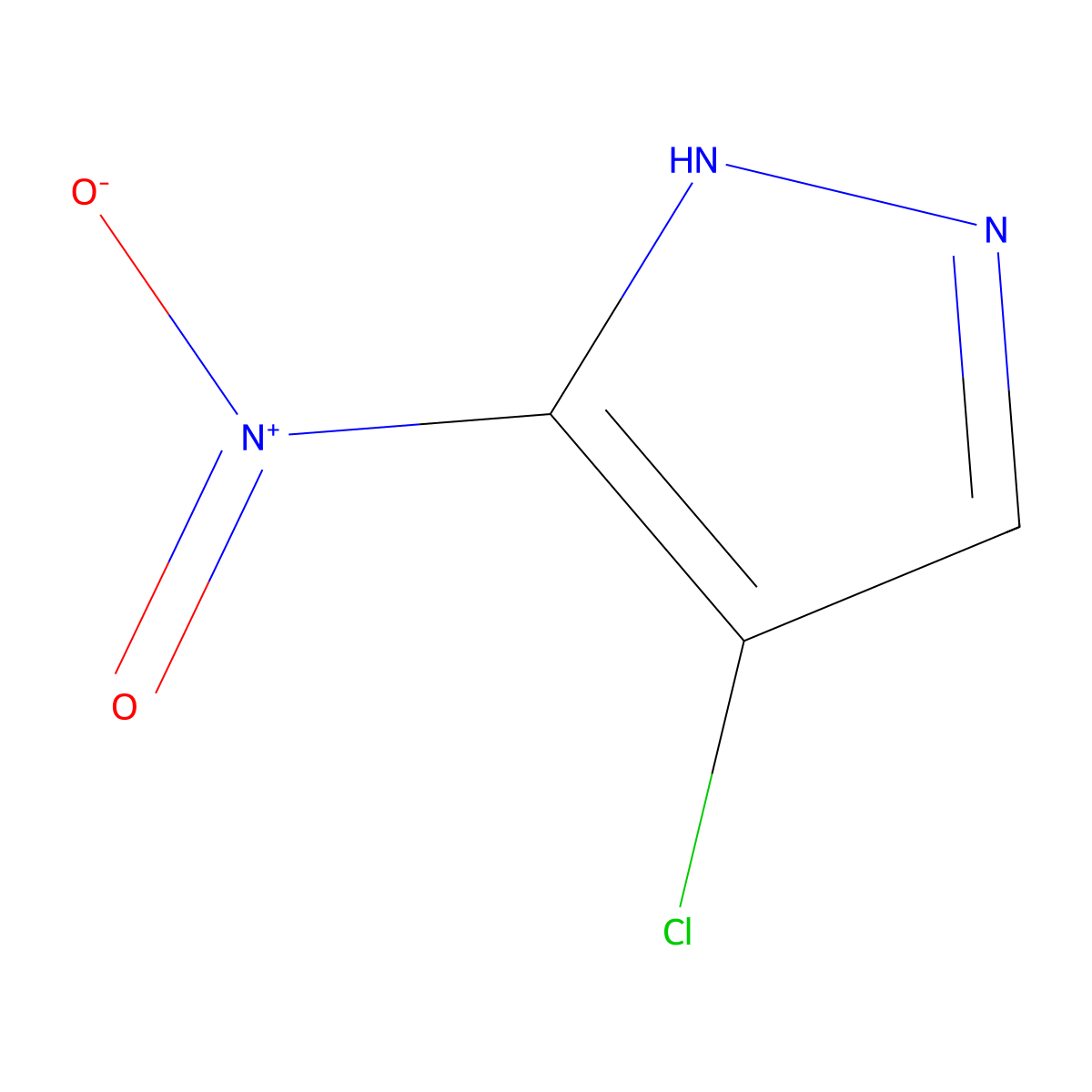 4-chloro-3-nitro-1H-pyrazole molecular structure, CAS 400752-98-9