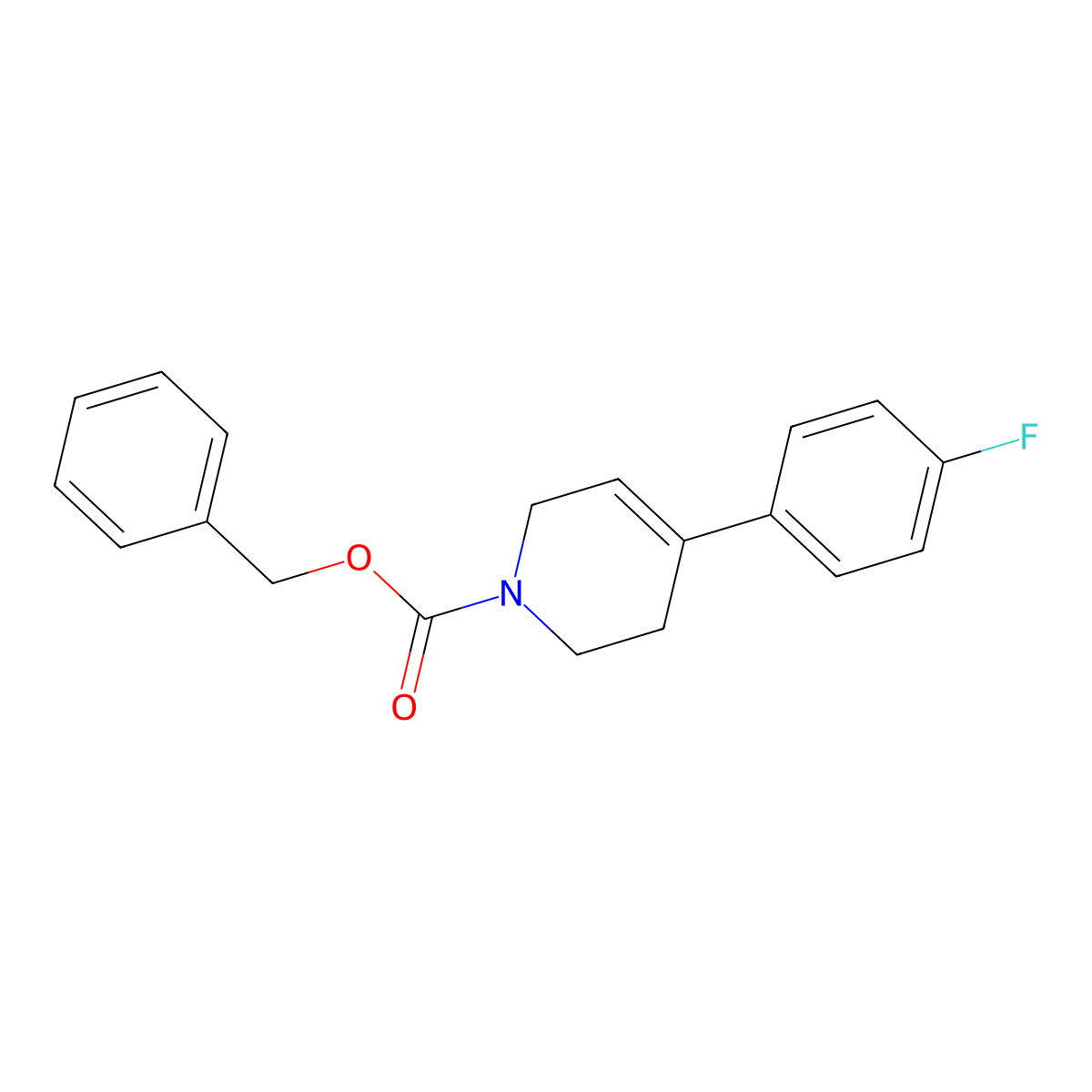4-(4-Fluorophenyl)-1,2,3,6-tetrahydropyridine-1-carboxylic acid benzyl ester molecular structure, CAS 400770-92-5