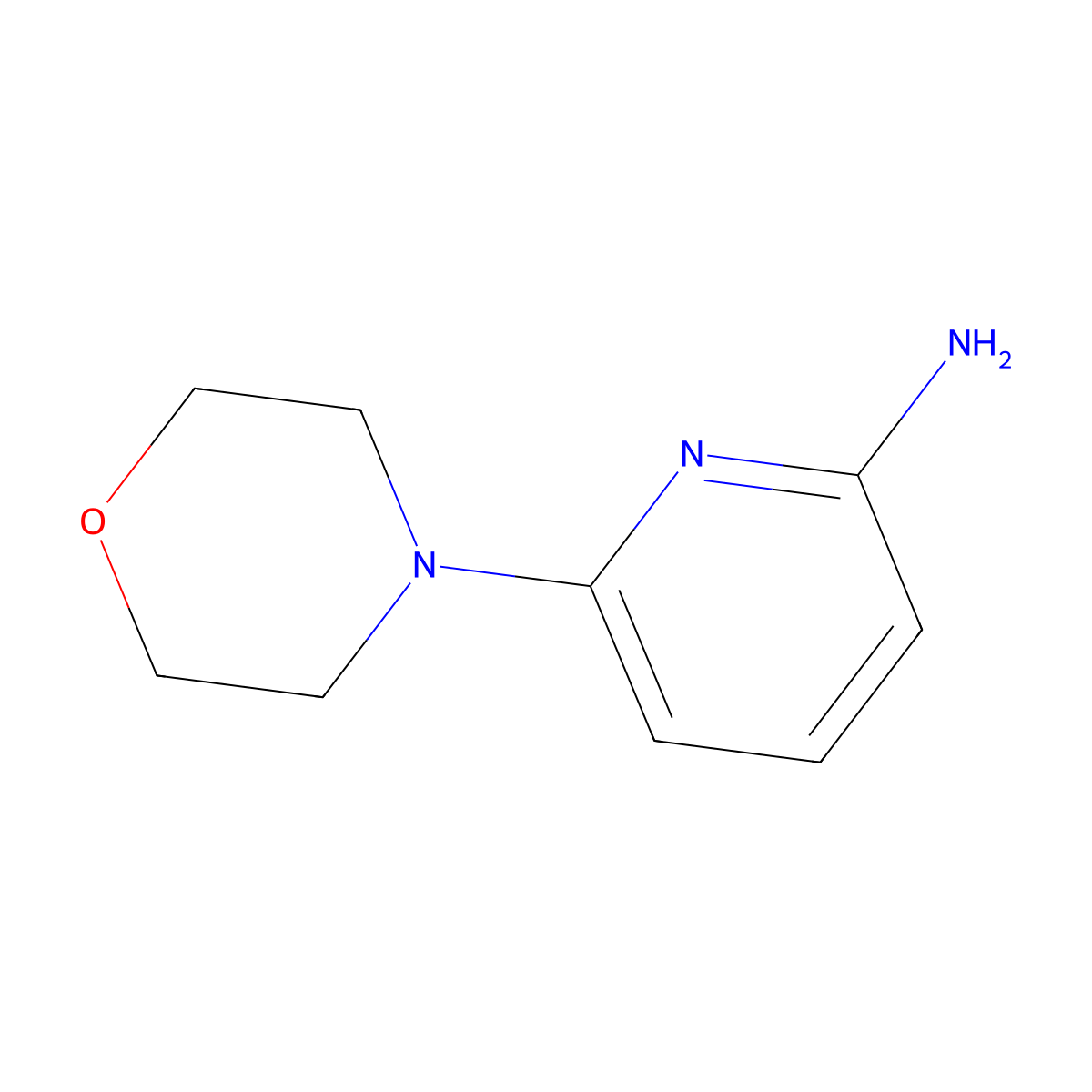 6-(Morpholin-4-yl)pyridin-2-amine molecular structure, CAS 400774-96-1