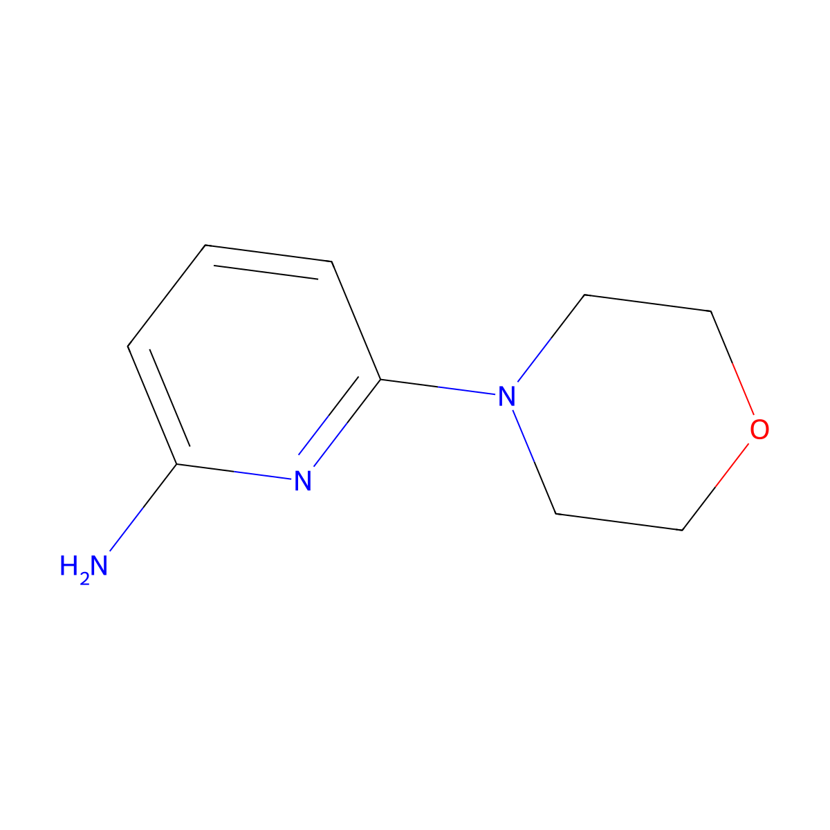 6-(Morpholin-4-yl)pyridin-2-amine molecular structure, CAS 400774-96-1