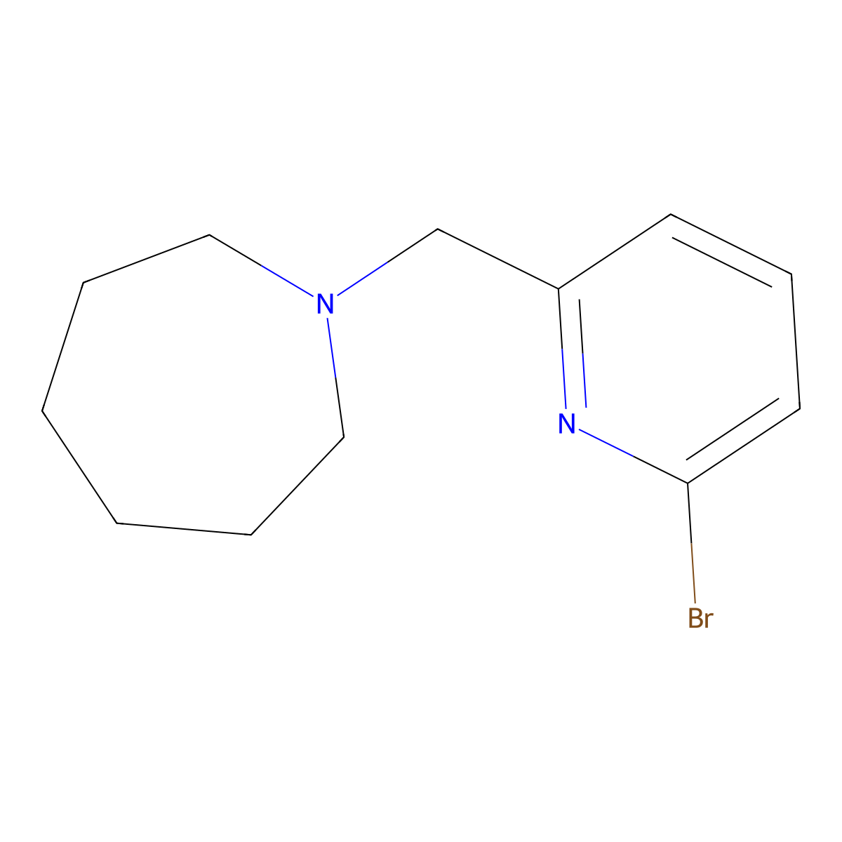 1-[(6-Bromopyridin-2-yl)methyl]azepane molecular structure, CAS 400775-13-5