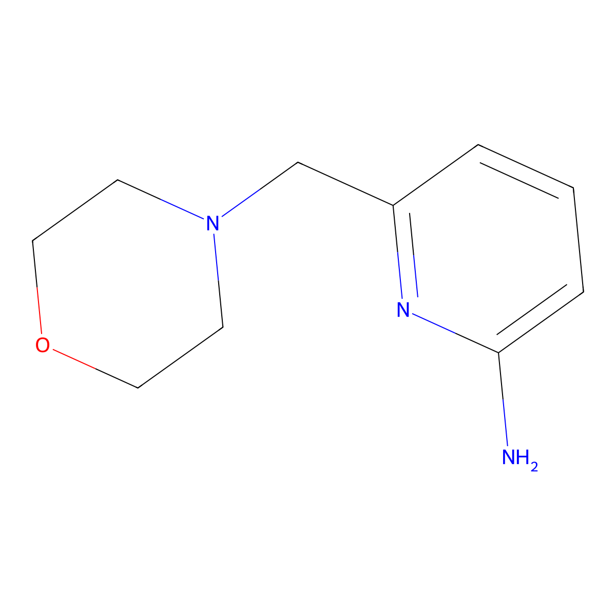 6-(Morpholin-4-ylmethyl)pyridin-2-amine molecular structure, CAS 400775-22-6