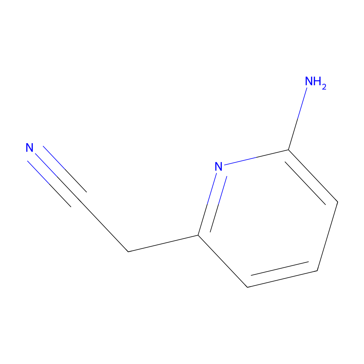 2-(6-Aminopyridin-2-yl)acetonitrile molecular structure, CAS 400776-68-3