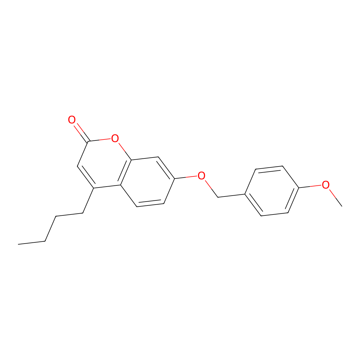4-butyl-7-[(4-methoxybenzyl)oxy]-2H-chromen-2-one molecular structure, CAS 400782-98-1