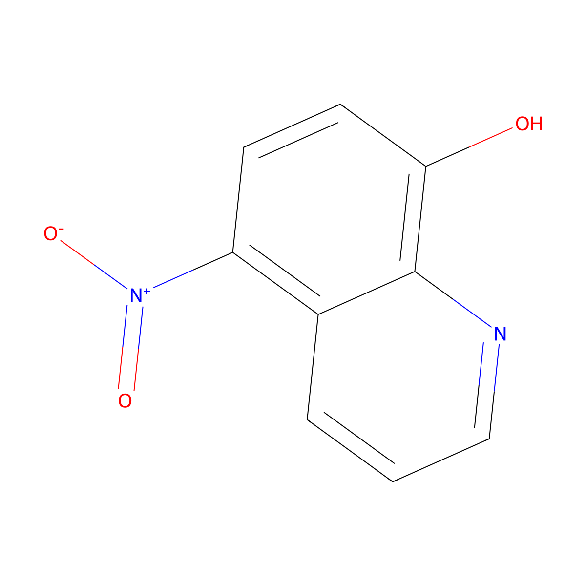 Nitroxoline molecular structure, CAS 4008-48-4