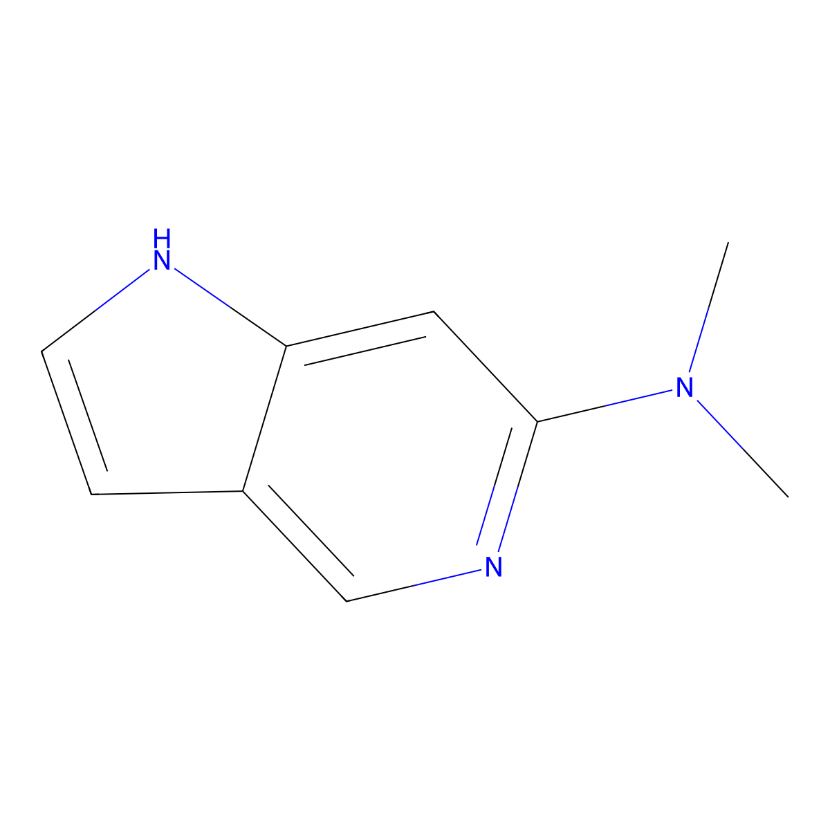 N,N-Dimethyl-1H-pyrrolo[3,2-c]pyridin-6-amine molecular structure, CAS 400801-88-9