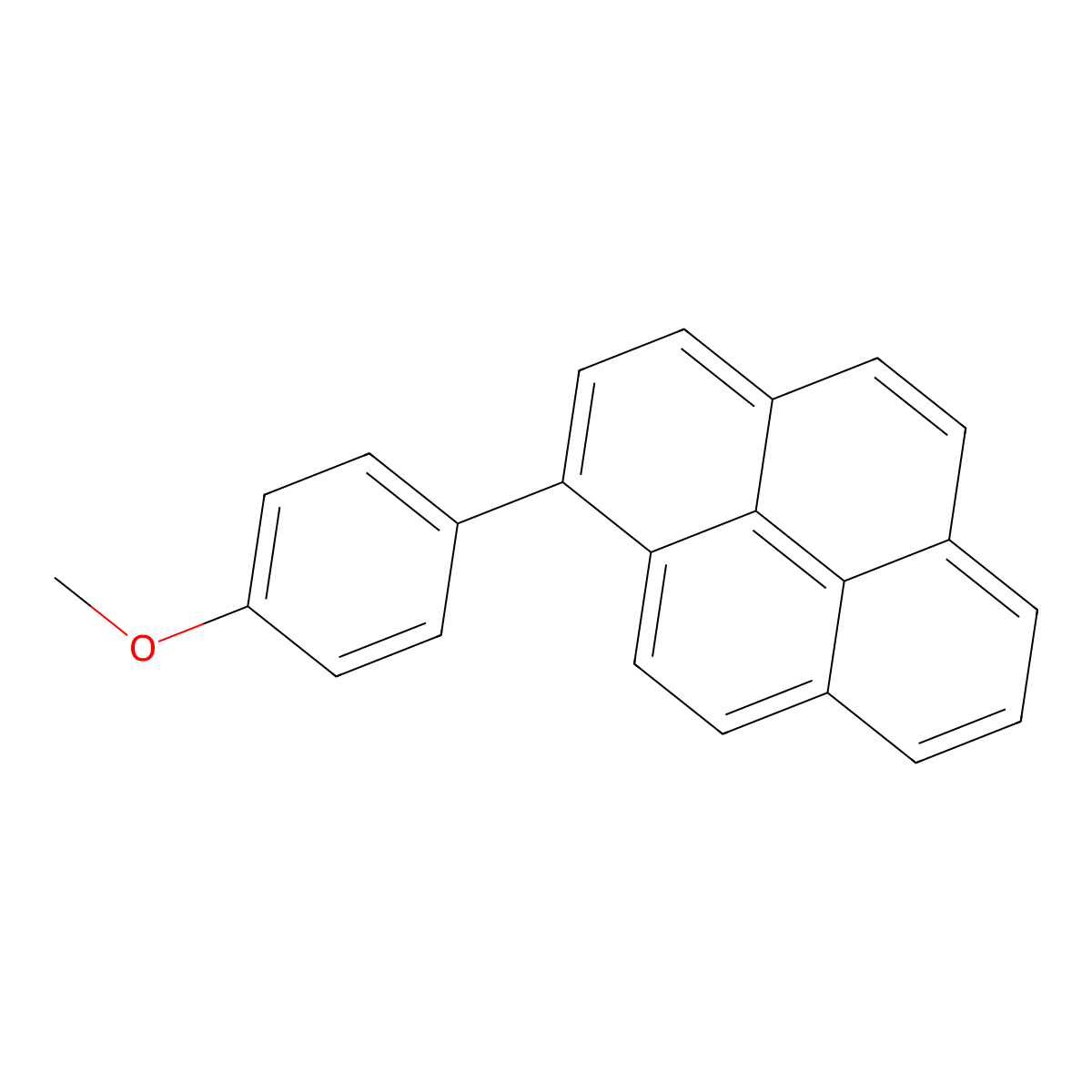 1-(4-Methoxyphenyl)pyrene molecular structure, CAS 400822-67-5