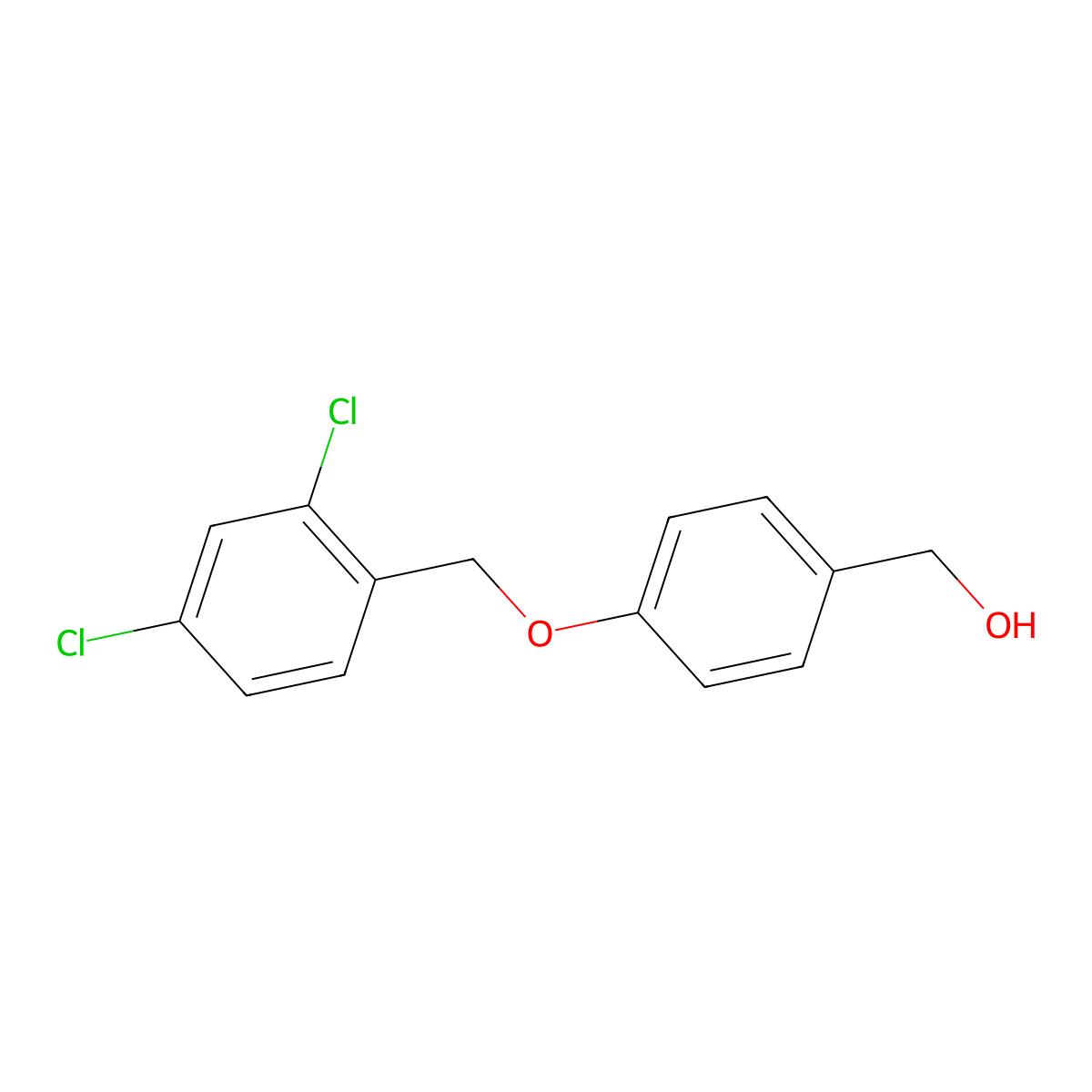 {4-[(2,4-Dichlorobenzyl)oxy]phenyl}methanol molecular structure, CAS 400825-70-9