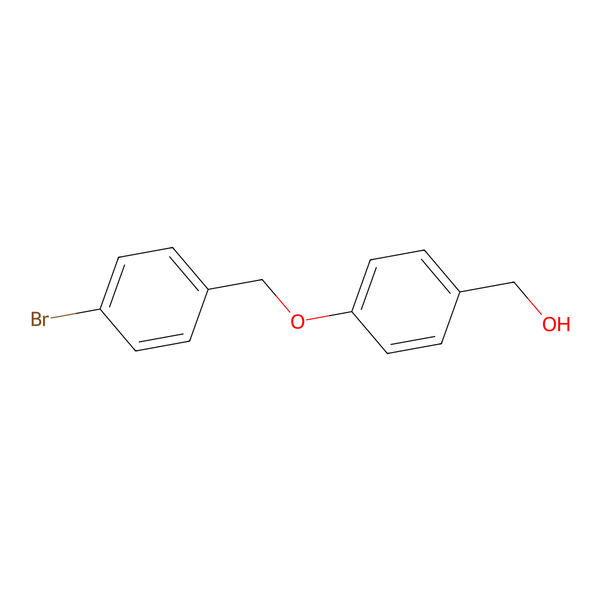 (4-((4-Bromobenzyl)oxy)phenyl)methanol molecular structure, CAS 400825-71-0