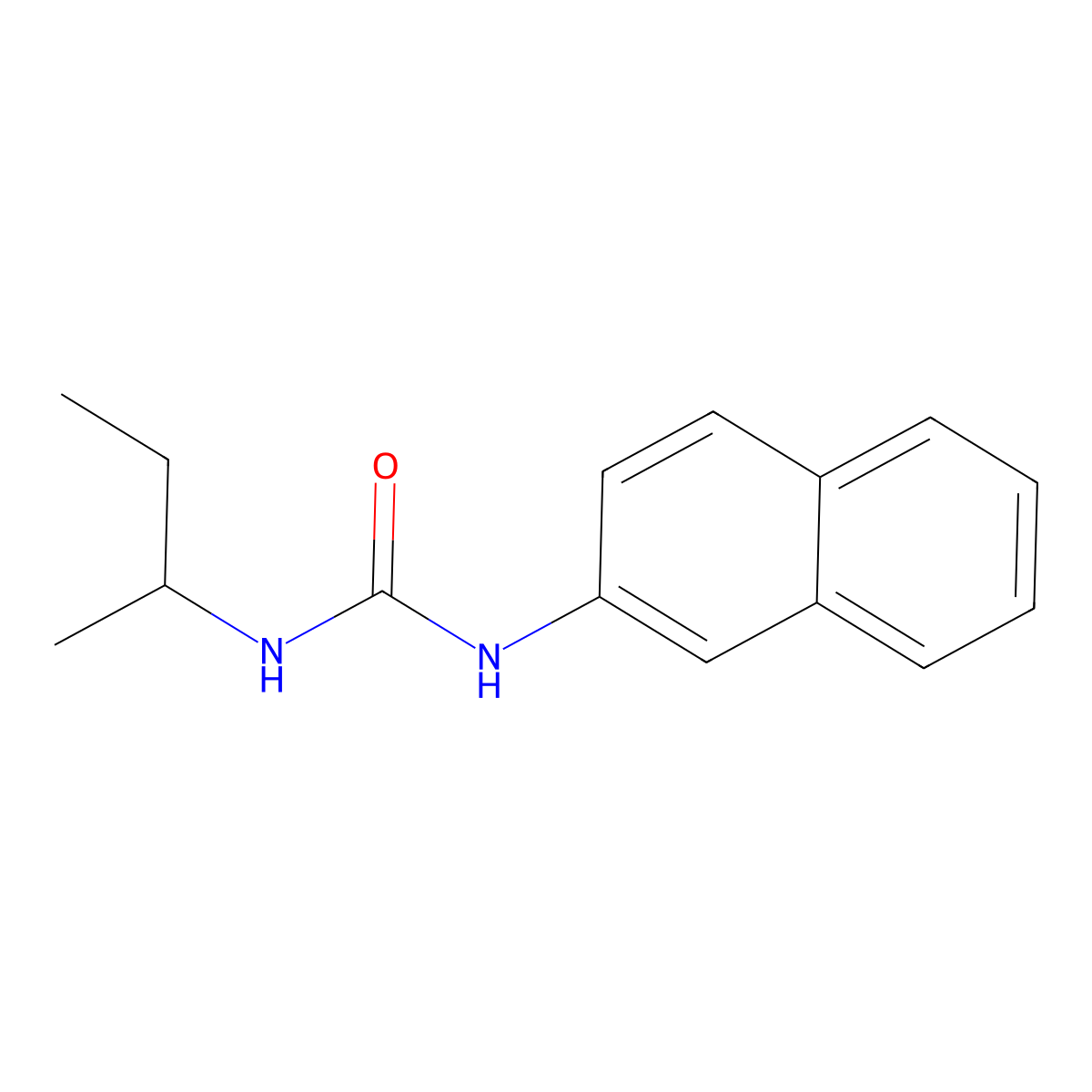 N-(1-Methylpropyl)-N'-2-naphthalenylurea molecular structure, CAS 400839-44-3