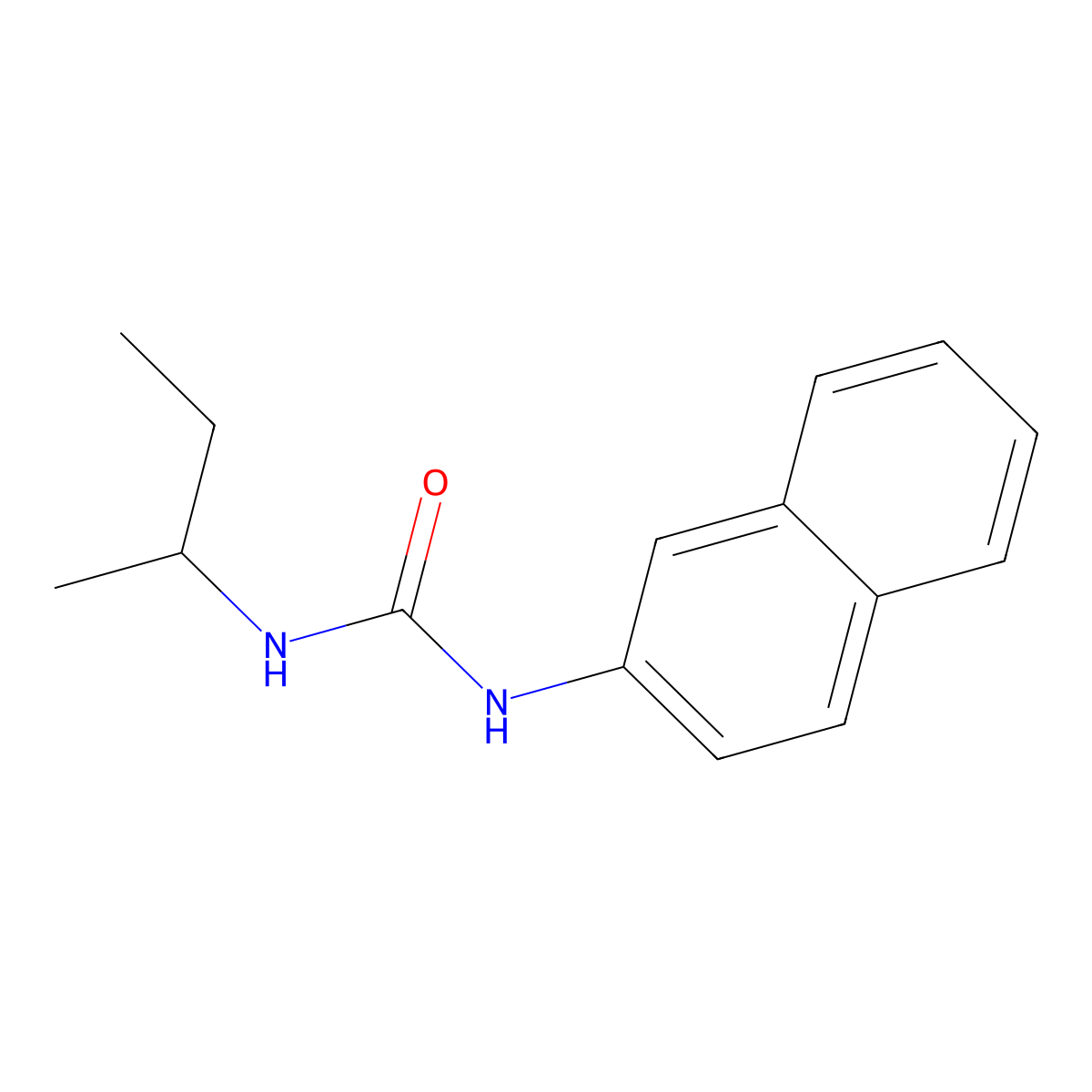 N-(1-Methylpropyl)-N'-2-naphthalenylurea molecular structure, CAS 400839-44-3