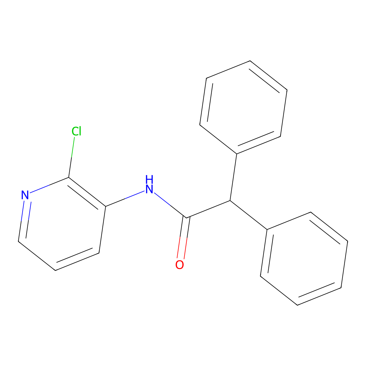N-(2-chloropyridin-3-yl)-2,2-diphenylacetamide molecular structure, CAS 400840-48-4