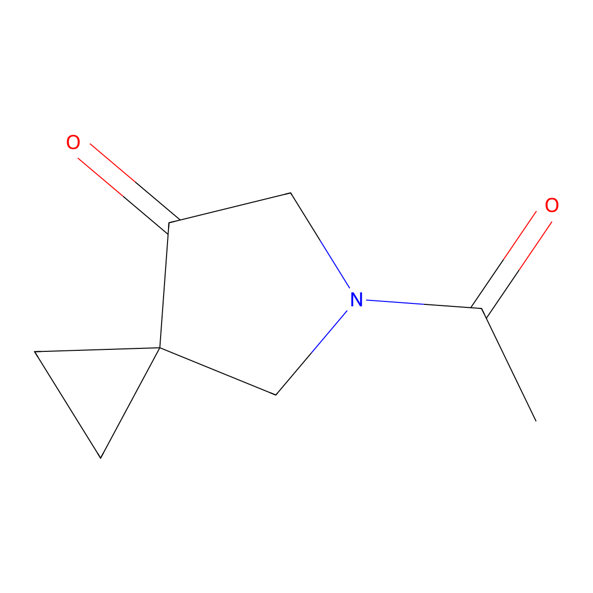 5-Acetyl-5-azaspiro[2.4]heptan-7-one molecular structure, CAS 400841-12-5